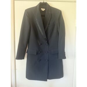 Jason Wu Double Breasted Tuxedo Blazer | Women’s Size Small | Satin Lapel